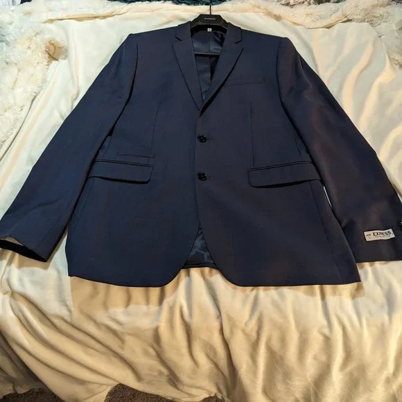 Navy Blue suit from Express Photographer line